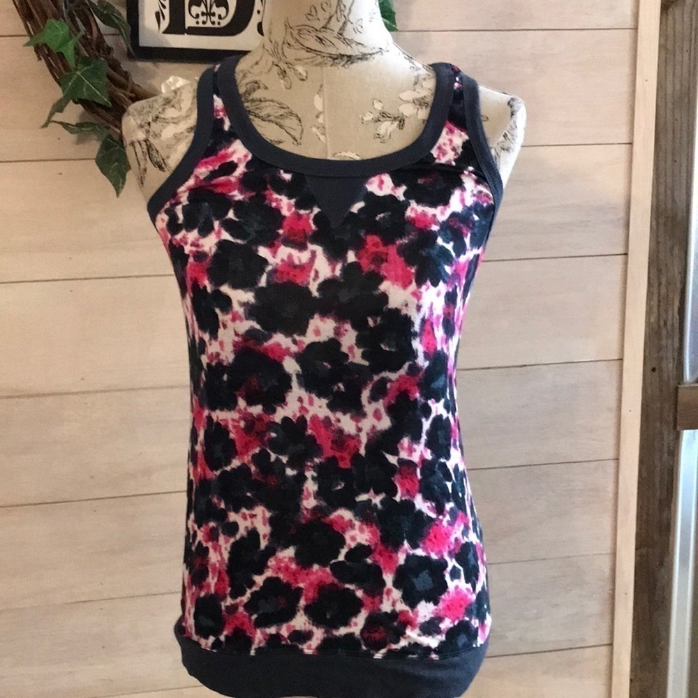 NEW DKNY Pink Black Top S